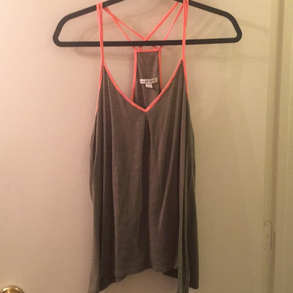 AE army green and bright orange tank